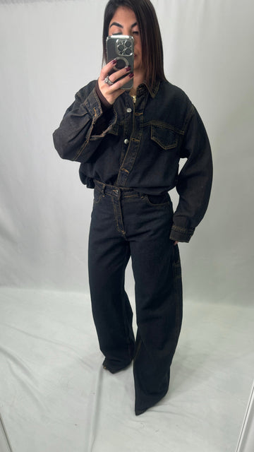 Cordset Brown denim