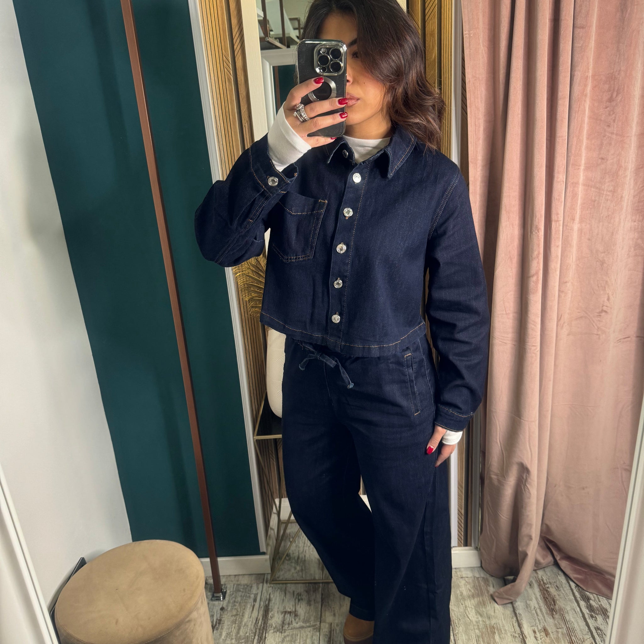 Cordset Denim Blu